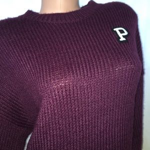 NEW PINK Victoria’s Secret Varsity Sweater
